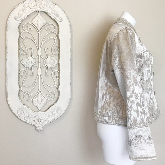 ❌SOLD❌ Urban Tribe | Cream Boho Southwest Design Jacket M - Picture 8 of 10